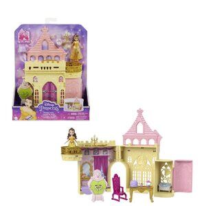 Disney Princess Belle Storytime Stackers Castle Doll House with Small Doll